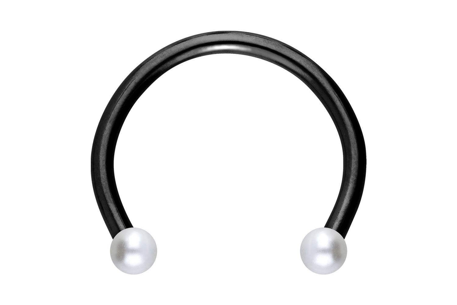 Chirurgenstahl Hufeisenring Piercing SYNTHETISCHE PERLEN